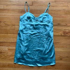 Cyan Blue Slip Dress